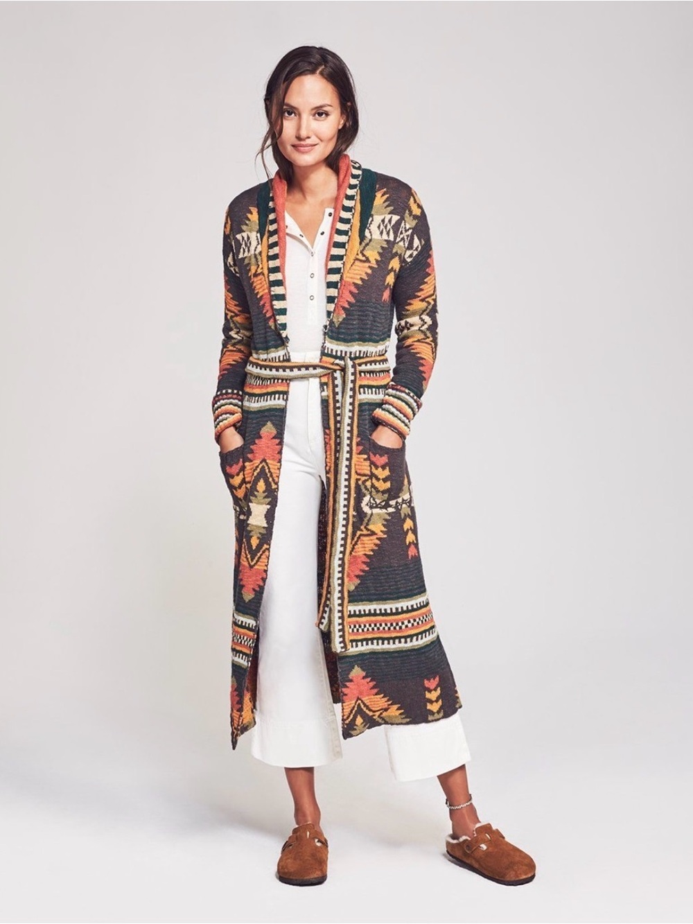 RARE Faherty x B.YELLOWTAIL Paloma Duster Eagle Peak Southwestern Boho size M